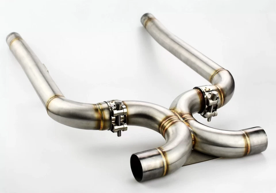 Repuesto de escape Triumph T120/T100/Bobber #convertidores catalíticos #tubo X Foto 3 de 4