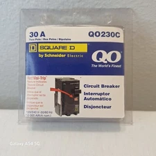 Square D 30 amp breaker New 2 pole Q0230C By Schneider Electric Red Visi -Trip 
