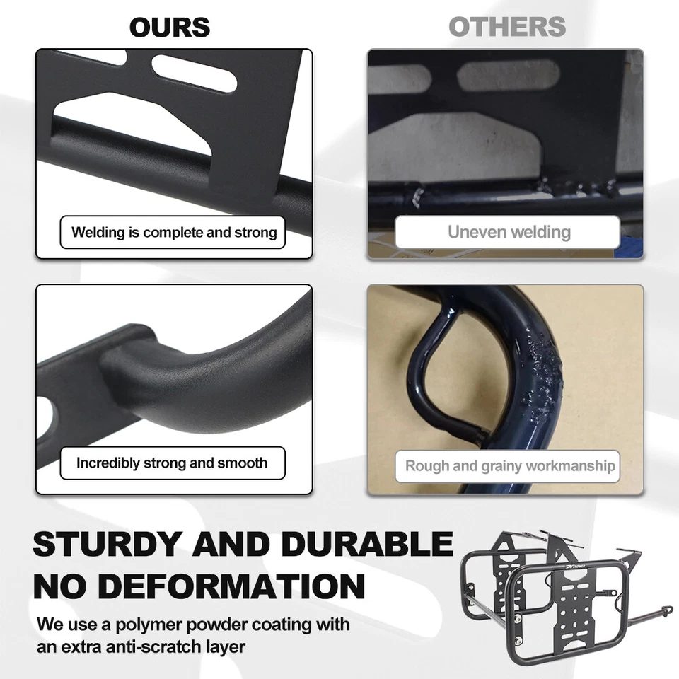 Alforje de suporte para motocicleta rack de alforje compatível com Honda CB500X 2013-2024 - Imagem 3 de 4