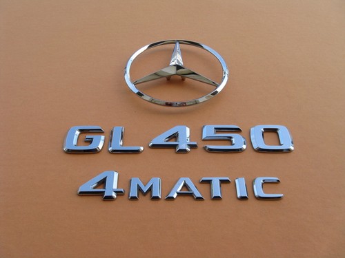 07 08 09 10 11 12 MERCEDES GL450 4MATIC REAR EMBLEM LOGO BADGE SIGN USED A45248 - 第 1/7 張圖片