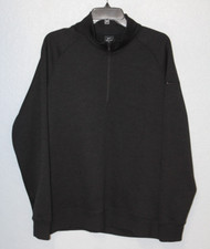 NIKE Dri-Fit Player 1/2 Zip Black Pullover MENS SIZE MEDIUM BV0396-010 Golf