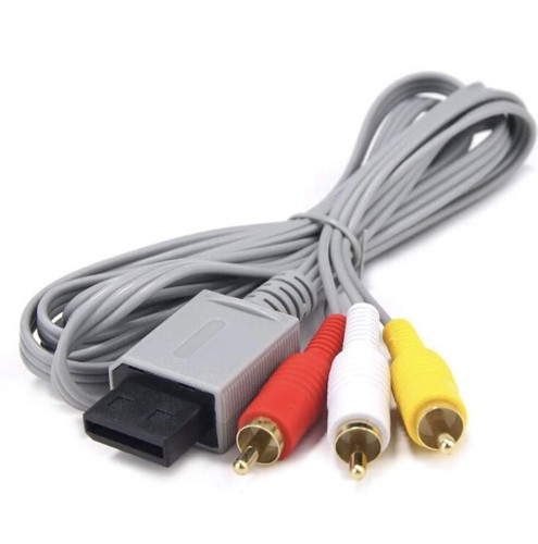 2 Pack - Audio Video AV Composite 3 RCA Cables FOR Nintendo Wii - New - Picture 2 of 7