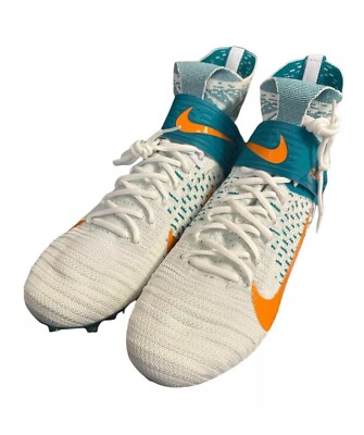 Nike Alpha Menace Elite 2 Football Cleats Miami Dolphins BV2077-108 Men\'s Sz 15 s-l400.jpg main image 3