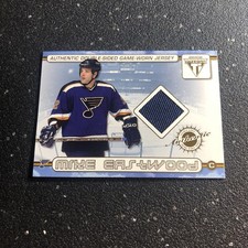 Mike Eastwood/Fred Brathwarte 2002 Pacific Titanium Hockey 2 Sided Jersey #37