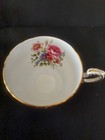 PARAGON Maroon Red Cup Saucer  Gold Harebell Gilt Filigree Floral Bouquets Eng. — photo 9
