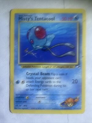 misty's tentacool pokemon card Misty's Tentacruel 10/132 Gym Heroes Holo Rare Vintage Pokemon Card Mi main image 0