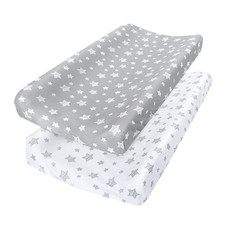 2 Pack Changing Pad Cover for Boys & Girls, Soft Unisex Sheets for 32"X16" Pad