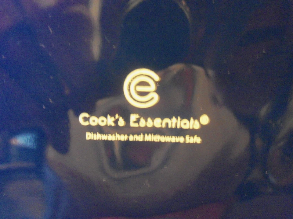 Cook’s Essentials Dark Blue FloraL SALAD Plates Set of 2 - Image 3 of 3