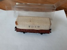 Trix Express 3452 Niederbordwagen mit Stoffplane,  Funktioniert 