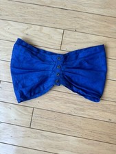 Jones New York Tube Strapless Top Womens  P Cotton Linen Ramie