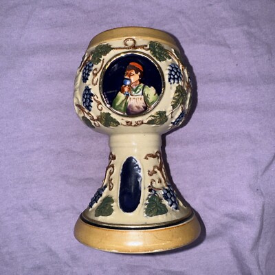 Elegant Antique German Chalice Hamburg Rathaus 5.5'' Tall GEBZ W Germany Rare