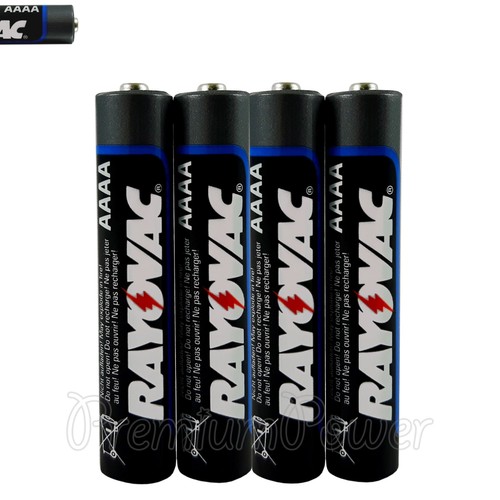 4 x Rayovac AAAA batteries Alkaline 1.5V MINI LR8D425 MN2500 Maximum