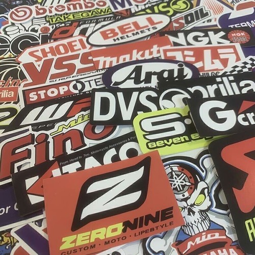 100 Mixed Random Stickers Motocross Motorcycle Car ATV Racing Bike Helmet Decal - Picture 5 of 12