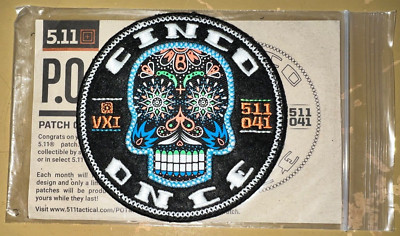 5.11 Tactical Morale Patch Cinco Once MAY 511041 w CARD RARE POTM