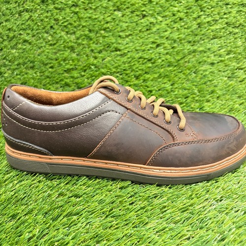 Florsheim Gridley Mens Size 7.5 Brown Leather Steel Toe Safety Work Oxford Shoes