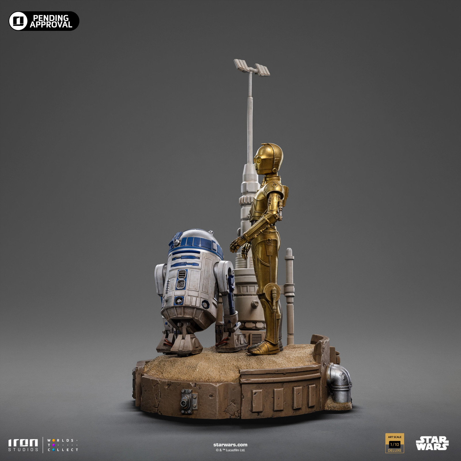 Iron Studios C3PO and R2D2 Droids Star Wars Iron Studios 1/10 Scale Statue