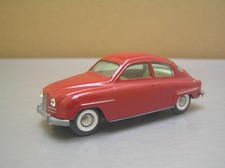 Tekno 827 SAAB 96 made in Denmark red with white interior Mint Condition