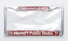Hawaii Public Radio License Plate Holder NEW
