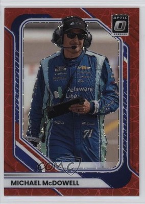 2026 Panini Donruss NASCAR Optic Red Velocity Prizm /199 Michael McDowell 4d5