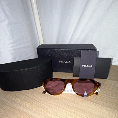 Prada SPR 18L-A 7ZK-4V1 Purple sunglasses Logo temple Plaque Size 58-15-13 NEW Prada new prada spr - Gem main image 2