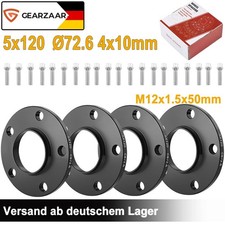 40mm 4x10mm Spurverbreiterung für BMW E46 E81 5x120 72,6 Spurplatten + Schrauben