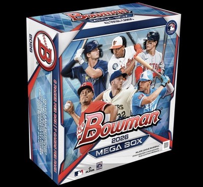2026 BOWMAN BASEBALL MEGA BOX (42 Cards) w/Chrome MLB Brand New SHIPS ASAP QTY