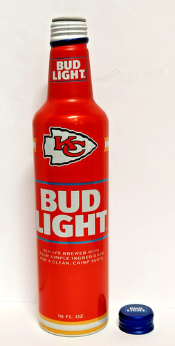 2026 Bud Light - NFL KANSAS CITY CHIEFS - EMPTY Aluminum Beer Bottle #504309