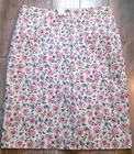 NEW "J Crew" Summer Stretch Pencil SKIRT Lined/Zipper/ Floral Print Woman Sz 6