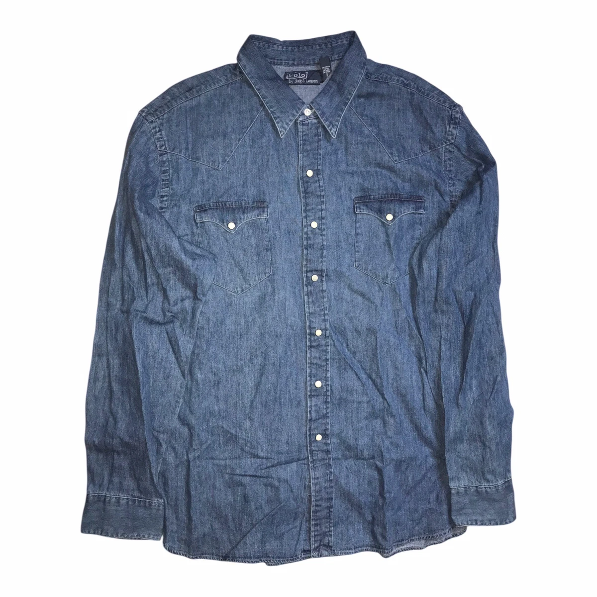 Polo Ralph Lauren Denim Western Casual Button-Down Shirts for Men