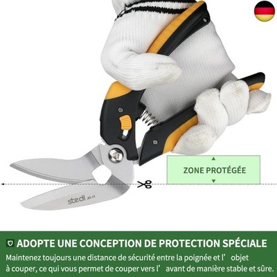 stedi 22cm Teppichschere, Hochleistungsschere, Universalschere, Mit Fein