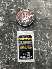 Sergei Bobrovky Signed Autographed Florida Panthers SCC Puck JSA COA