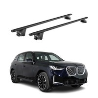 DachträGer GrundtäGer FüR Bmw X3 G45 2024-2026 100Kg Aluminium Schwarz 2 Tlg Abe