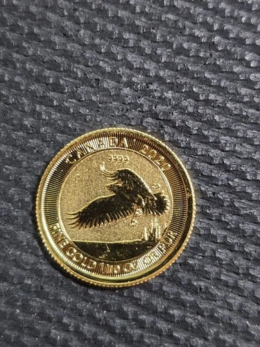 2020 $5 Canadian 1/10 oz Gold Bald Eagle Elizabeth II .9999 Fine Gold Coin