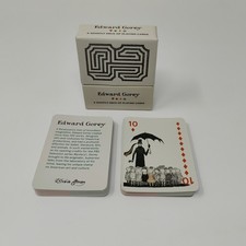 Edward Gorey Playing Cards Ghastly Deck Complete in Box Pomegranate Out of Stock