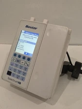 Baxter Spectrum IQ Infusion Pump With Battery and Power Adapter BATTERY ERROR