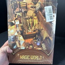 Book Nook Library Kit, DIY Miniature Dollhouse Booknook Kit, 3D Magic World