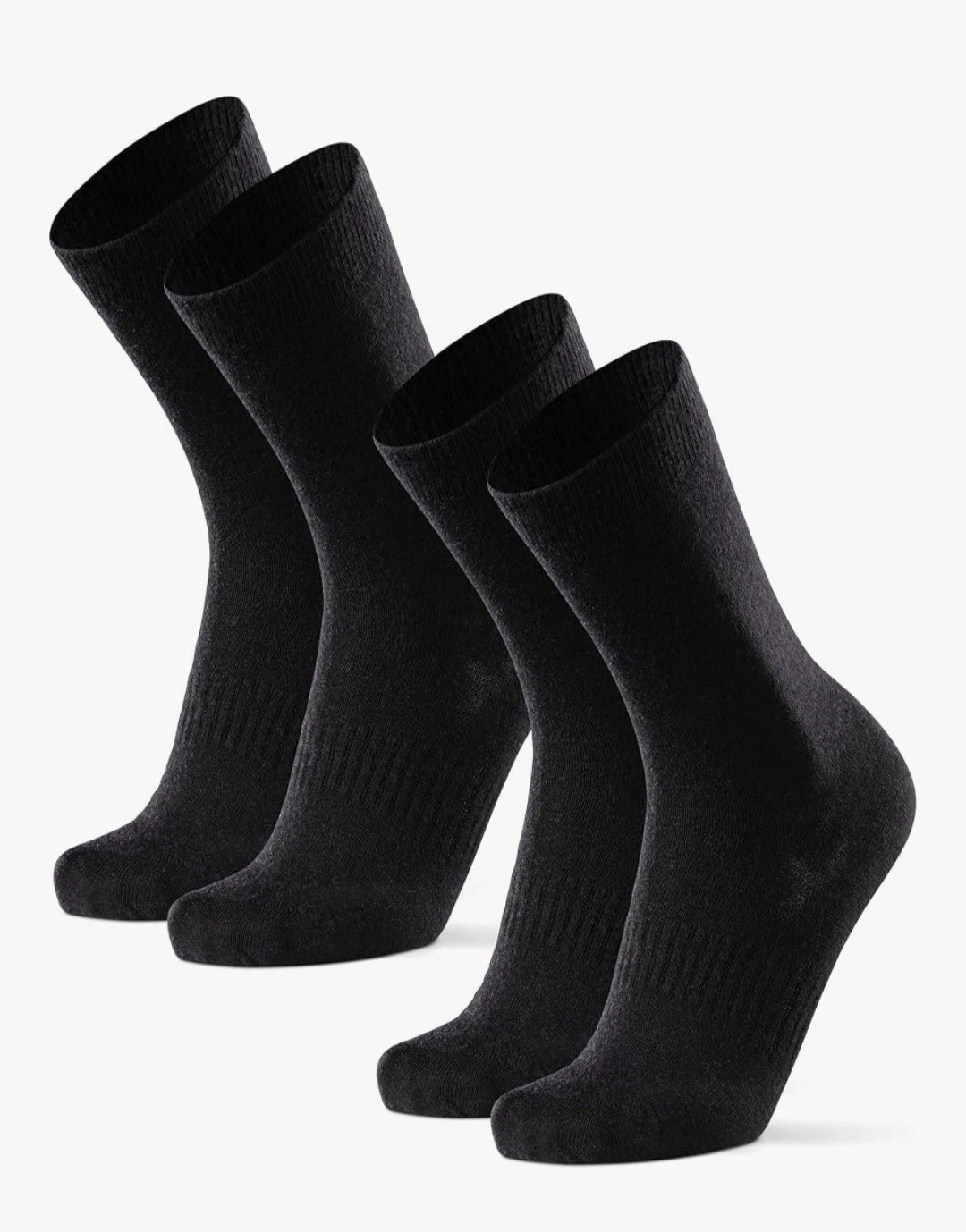 Danish Endurance Merino Wool Hiking Liner Socks Ultra Thin Black 2 Pack UK 9-12