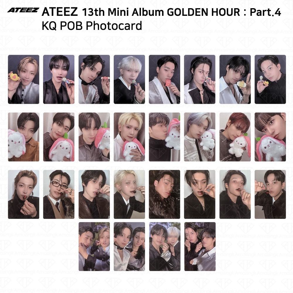 ATEEZ 13th Mini Album Golden Hour Part.4 KQ POB Photocard | eBay