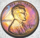 1950s Lincoln Wheat Cent With Amazing Rainbow Toning InBU Condition!!!! 🤯🔥🤯🔥