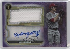 2020 Triple Threads Single Jumbo Relics Amethyst 25/75 Miles Mikolas Auto 0t2