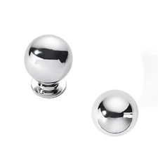 10 Pack 1 Inch Polished Chrome Small Ball Cabinet Knobs Kitchen Drawer Hardware