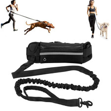 Hands-Free Dog Leash for Running  Walking with Waist Bag  Retractable Belt