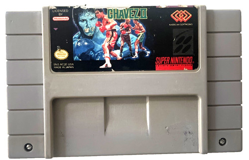 Chavez Boxing II SNES Super Nintendo Julio Cesar Chavez Authentic Tested