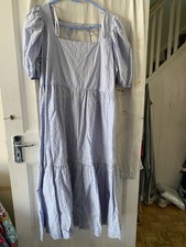 Ladies Blue Tie Back Dress