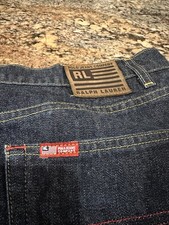 Vintage 1990s Polo Jeans Company Ralph Lauren Made In Mexico Knee Skirt Size 14