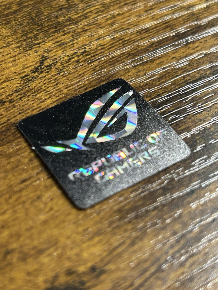 1x Asus ROG Prismatic Desktop / Laptop Custom Sticker Label (NEW) - Image 2 of 2