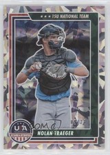 2022 Panini USA Baseball Stars & Stripes Cracked Ice 9/23 Nolan Traeger #87 2a9
