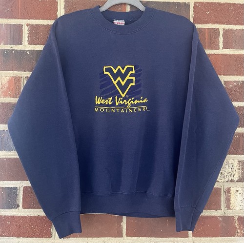 VINTAGE West Virginia Mountaineer Sweatshirt Crewneck Medium Herren University 90s - Bild 1 von 7