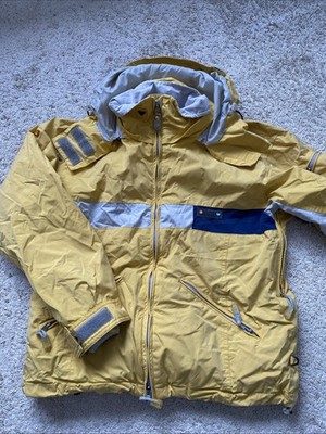Quicksilver Snowboardjacke Größe S, Damen, Warm, Vintage, Sonnenblumengelb