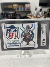 2020 PANINI NATIONAL TR. CM-DM DK METCALF COLOSSAL MATERIALS NFL SHIELD 1/1 NFL